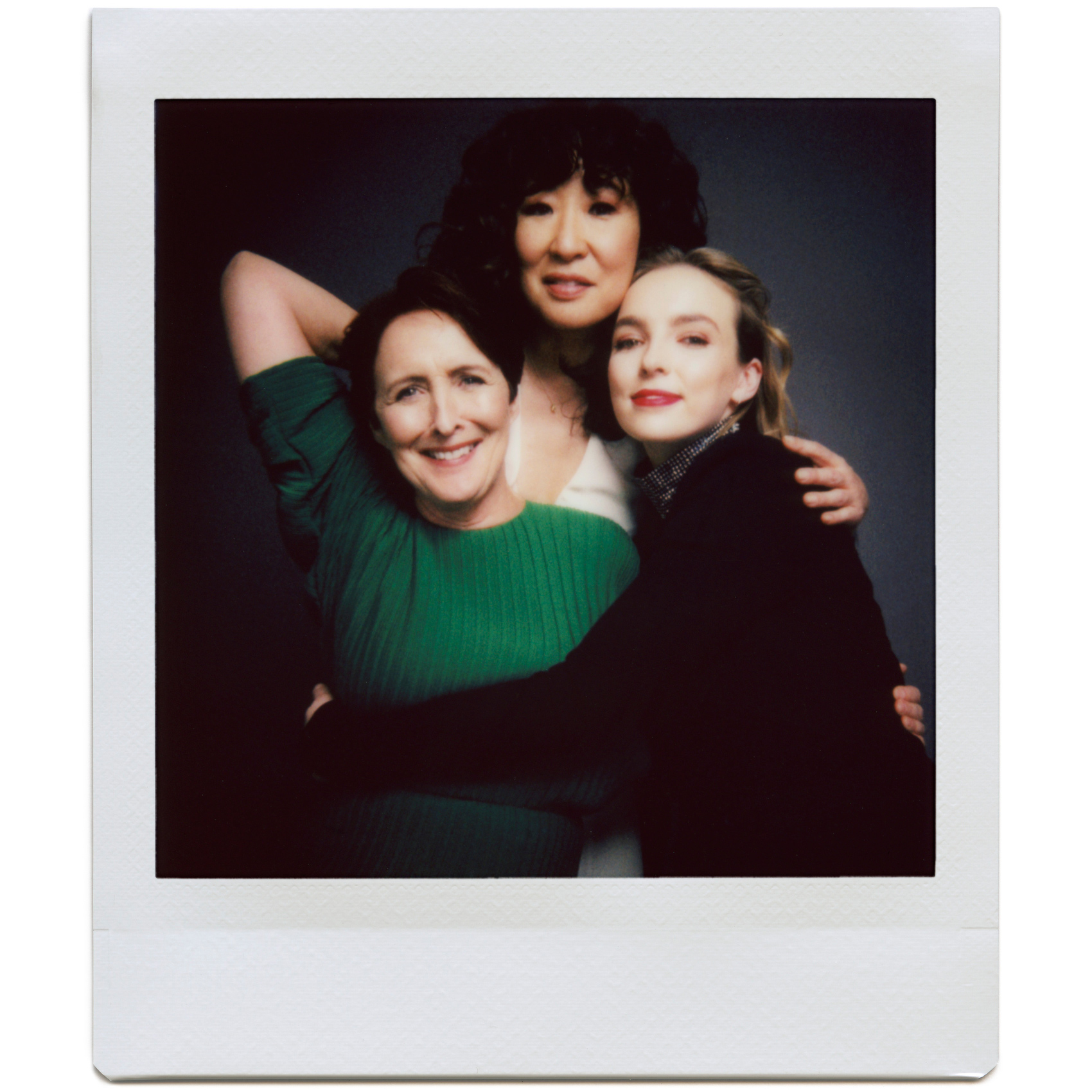 Fiona Shaw, Sandra Oh and Jodie Comer